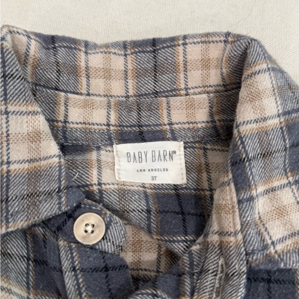 Baby Barn Plaid Shirt 3T